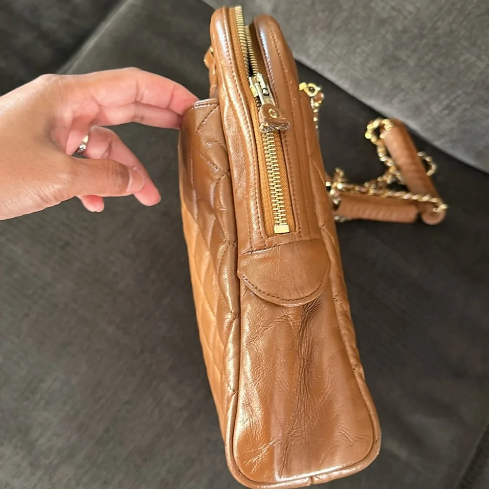 Vintage Chanel large camera bag style/Tote